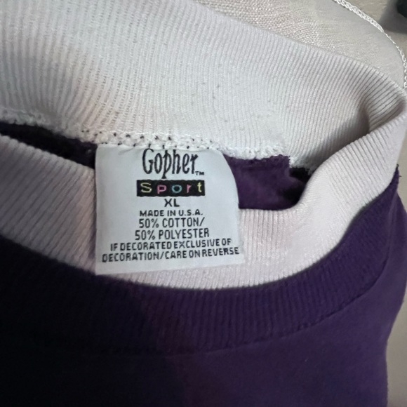 Vintage Gopher Sport Sweatshirt Church Snow Deer Crewneck Pullover Women's XL - Picture 7 of 14